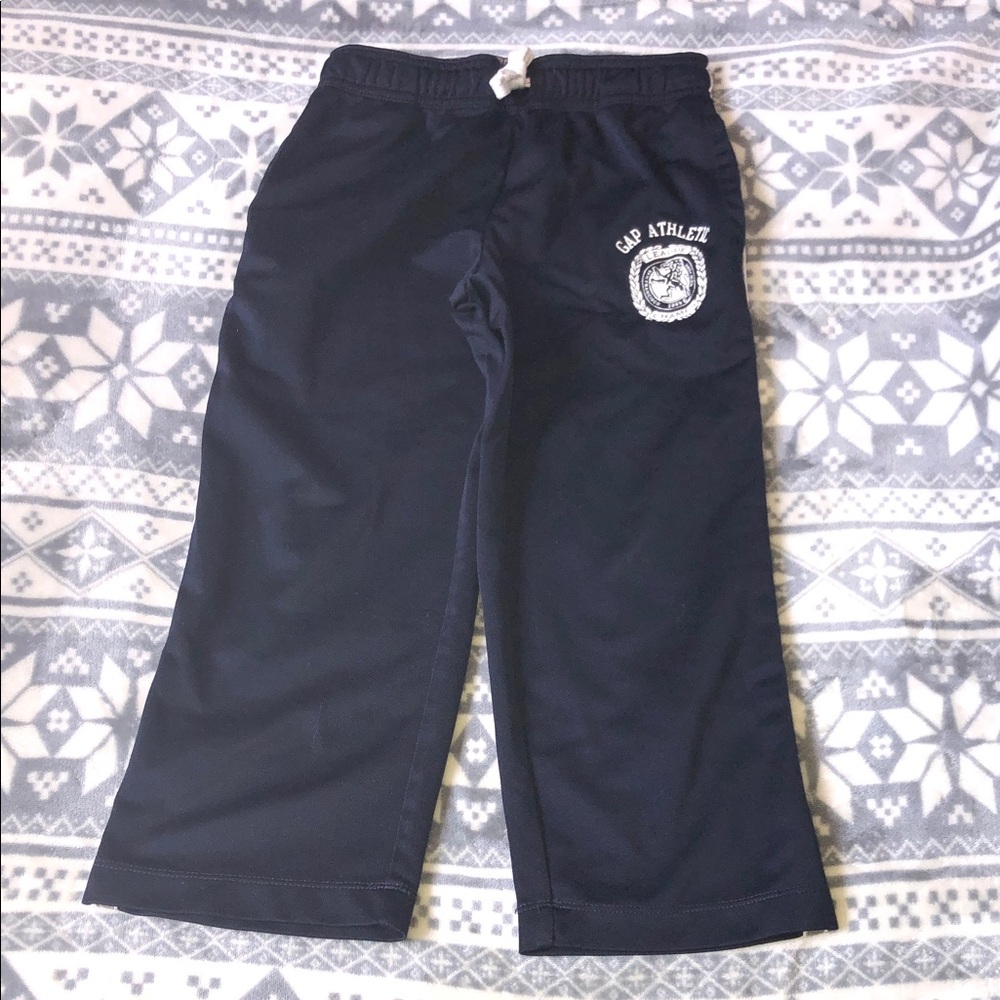 GAP Navy Kids Logo Sweatpants with Drawstring